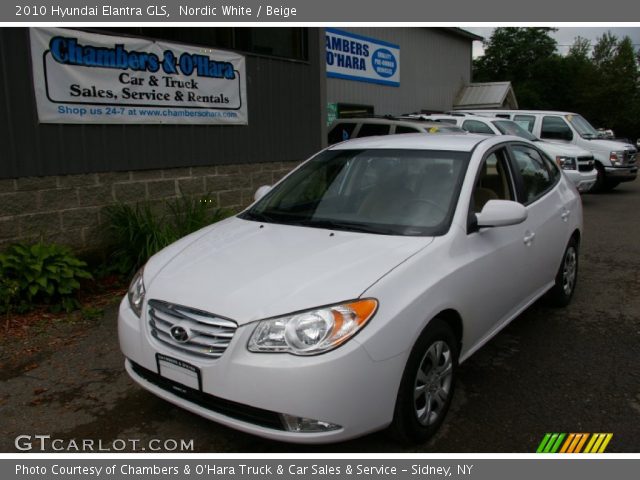 2010 Hyundai Elantra GLS in Nordic White