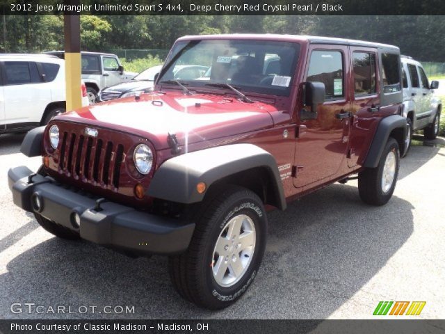 2012 Jeep Wrangler Unlimited Sport S 4x4 in Deep Cherry Red Crystal Pearl