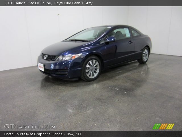 2010 Honda Civic EX Coupe in Royal Blue Pearl