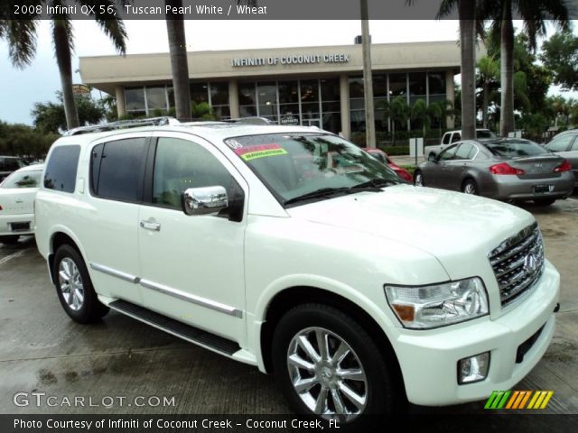 2008 Infiniti QX 56 in Tuscan Pearl White