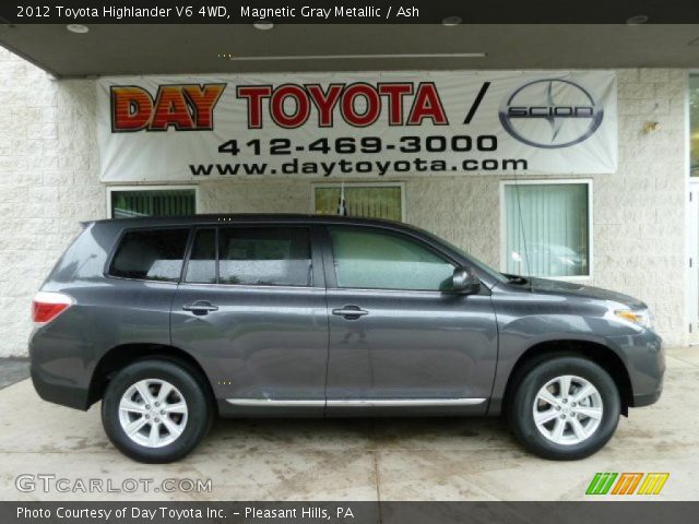 2012 Toyota Highlander V6 4WD in Magnetic Gray Metallic