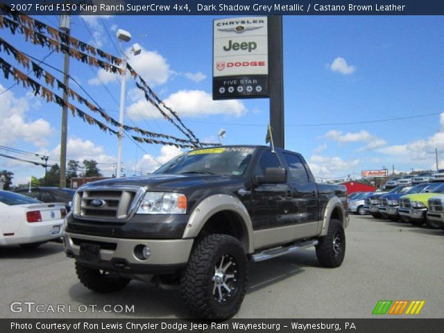 2007 Ford F150 King Ranch SuperCrew 4x4 in Dark Shadow Grey Metallic