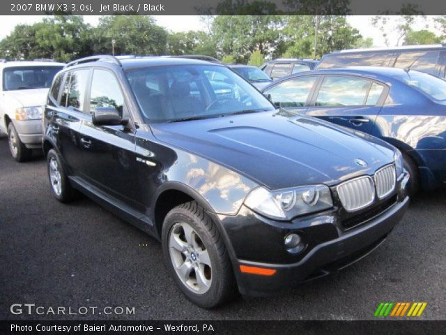 2007 BMW X3 3.0si in Jet Black