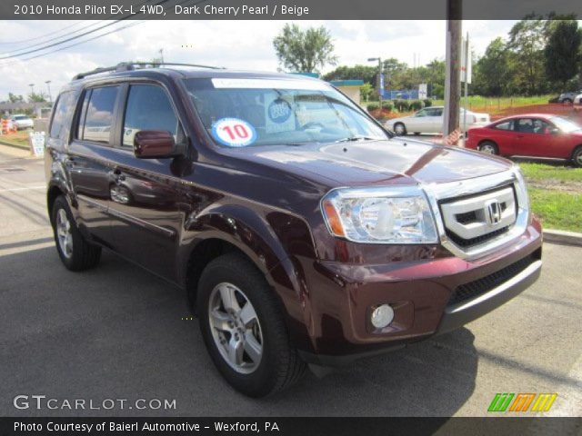 2010 Honda Pilot EX-L 4WD in Dark Cherry Pearl