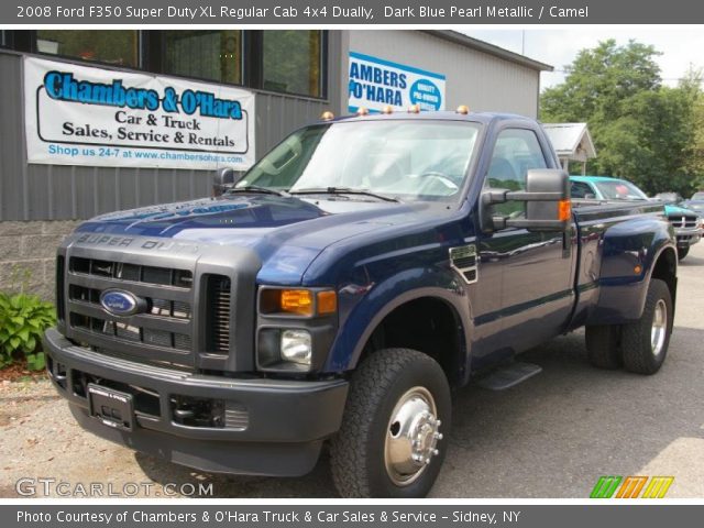 2008 Ford F350 Super Duty XL Regular Cab 4x4 Dually in Dark Blue Pearl Metallic