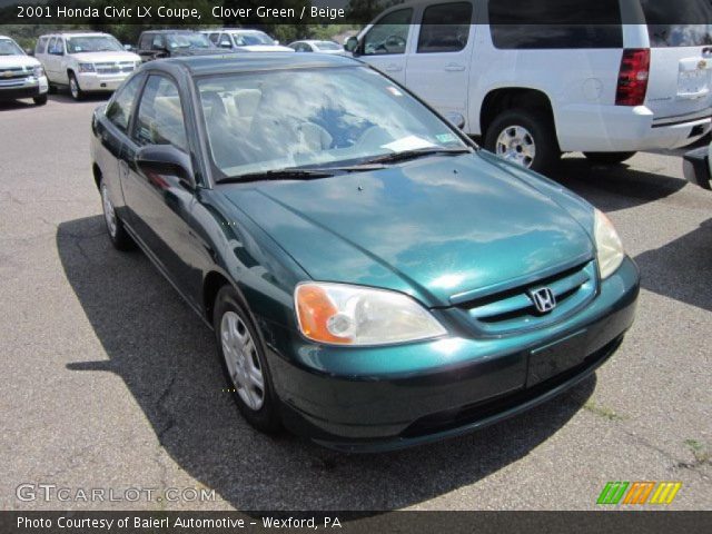 2001 Honda Civic LX Coupe in Clover Green