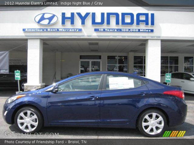 2012 Hyundai Elantra Limited in Indigo Night Blue