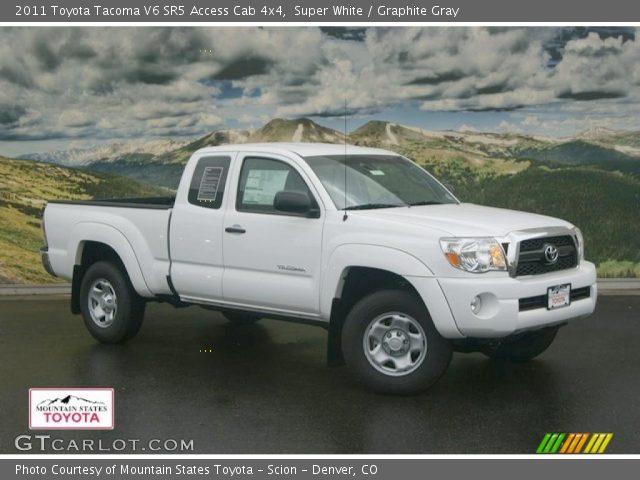 2011 Toyota Tacoma V6 SR5 Access Cab 4x4 in Super White
