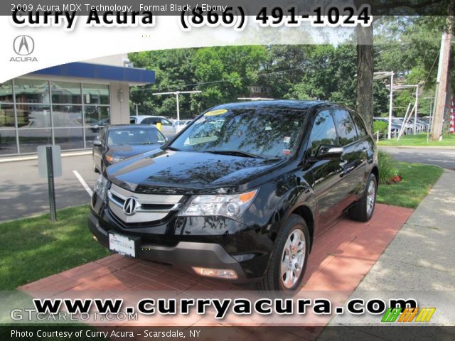 2009 Acura MDX Technology in Formal Black