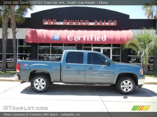 2009 GMC Sierra 1500 SLT Crew Cab 4x4 in Stealth Gray Metallic