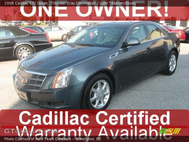 2008 Cadillac CTS Sedan in Thunder Gray Chromaflair
