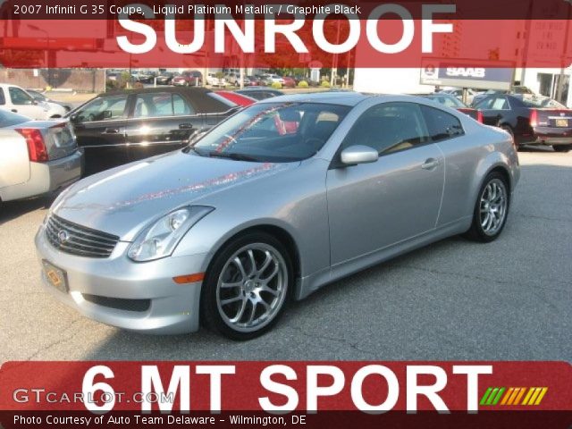 2007 Infiniti G 35 Coupe in Liquid Platinum Metallic