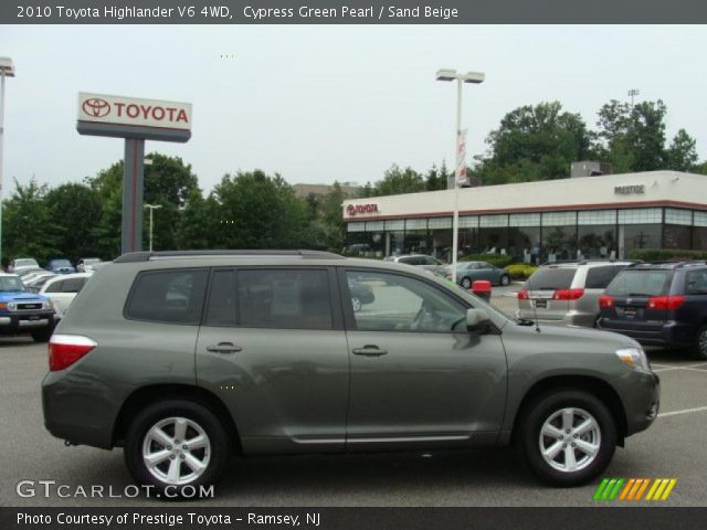 2010 Toyota Highlander V6 4WD in Cypress Green Pearl