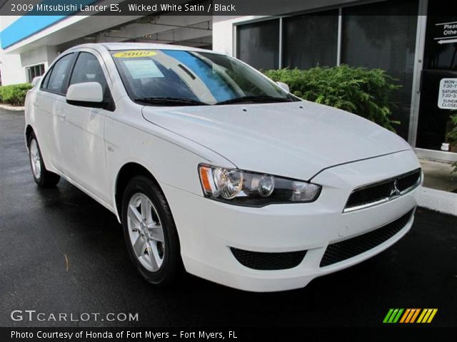 2009 Mitsubishi Lancer ES in Wicked White Satin