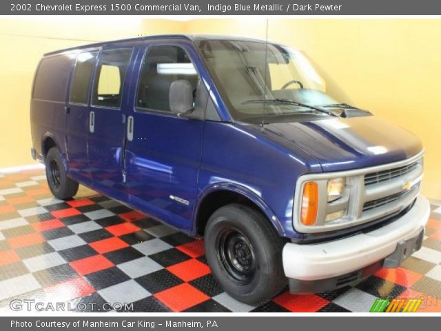 2002 Chevrolet Express 1500 Commercial Van in Indigo Blue Metallic