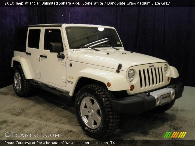 2010 Jeep Wrangler Unlimited Sahara 4x4 in Stone White
