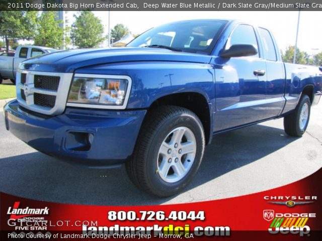 2011 Dodge Dakota Big Horn Extended Cab in Deep Water Blue Metallic