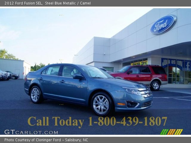 2012 Ford Fusion SEL in Steel Blue Metallic