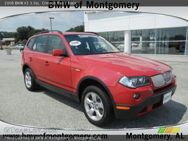 2008 BMW X3 3.0si in Crimson Red