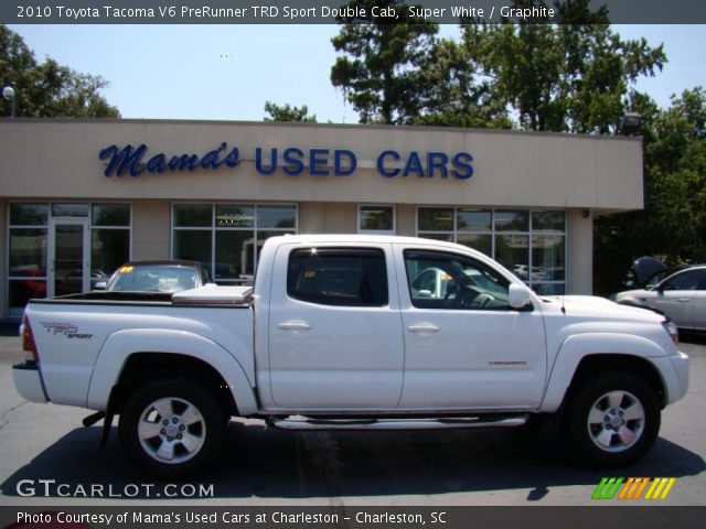 2010 Toyota Tacoma V6 PreRunner TRD Sport Double Cab in Super White
