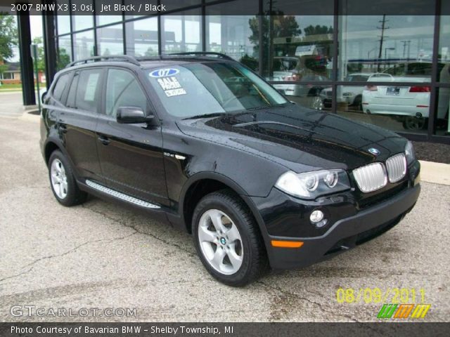 2007 BMW X3 3.0si in Jet Black