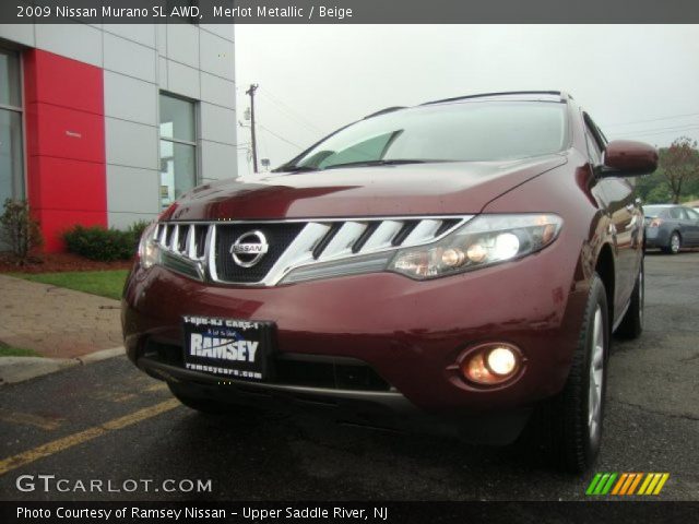 2009 Nissan Murano SL AWD in Merlot Metallic