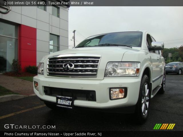 2008 Infiniti QX 56 4WD in Tuscan Pearl White