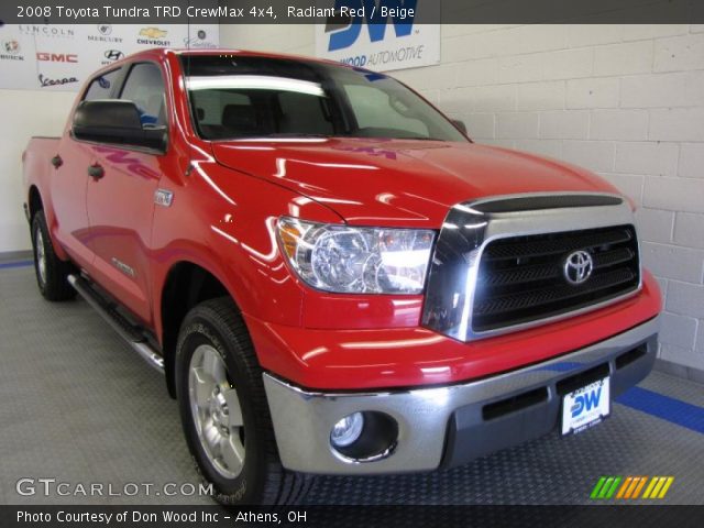 2008 Toyota Tundra TRD CrewMax 4x4 in Radiant Red