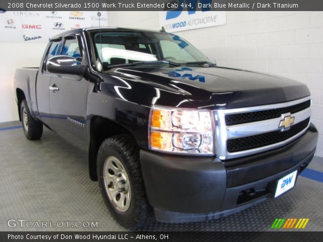 2008 Chevrolet Silverado 1500 Work Truck Extended Cab 4x4 in Dark Blue Metallic