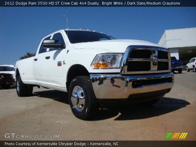 2012 Dodge Ram 3500 HD ST Crew Cab 4x4 Dually in Bright White