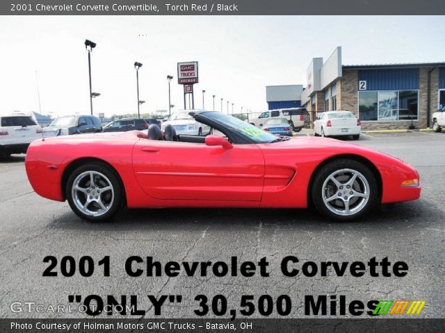 2001 Chevrolet Corvette Convertible in Torch Red