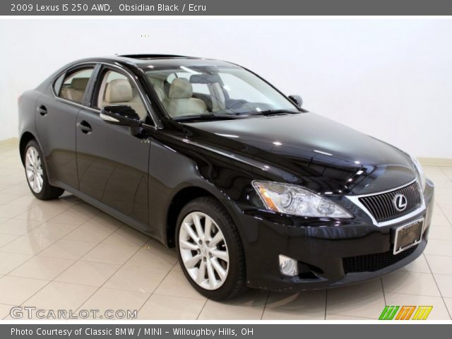 2009 Lexus IS 250 AWD in Obsidian Black