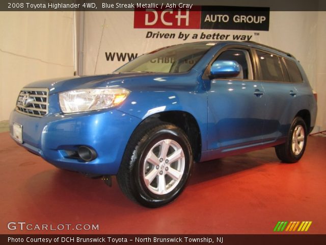 2008 Toyota Highlander 4WD in Blue Streak Metallic