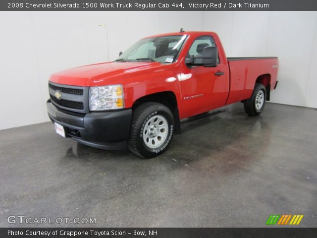 2008 Chevrolet Silverado 1500 Work Truck Regular Cab 4x4 in Victory Red