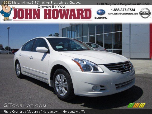 2012 Nissan Altima 2.5 S in Winter Frost White