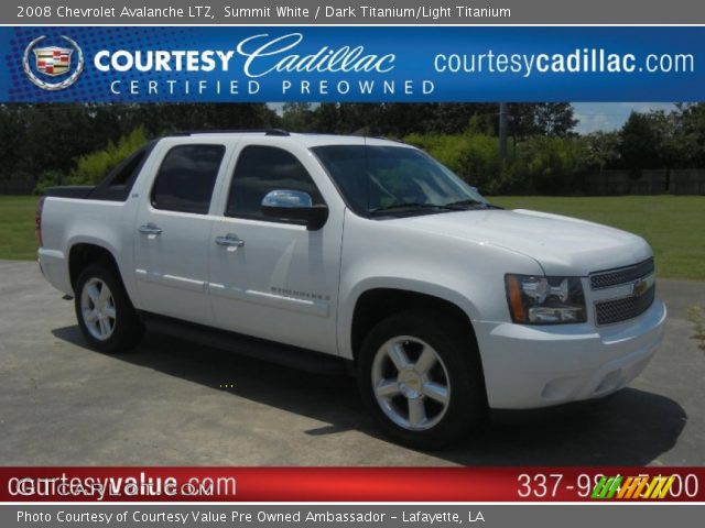 2008 Chevrolet Avalanche LTZ in Summit White