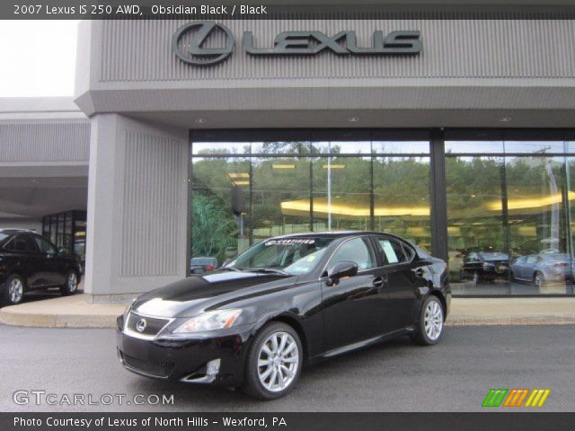 2007 Lexus IS 250 AWD in Obsidian Black