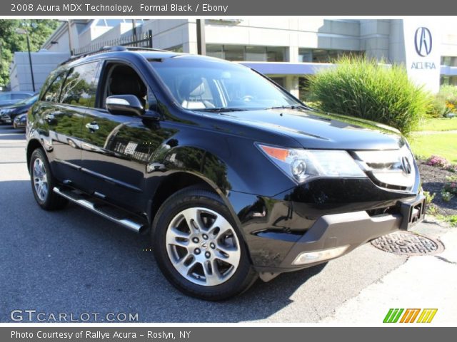 2008 Acura MDX Technology in Formal Black