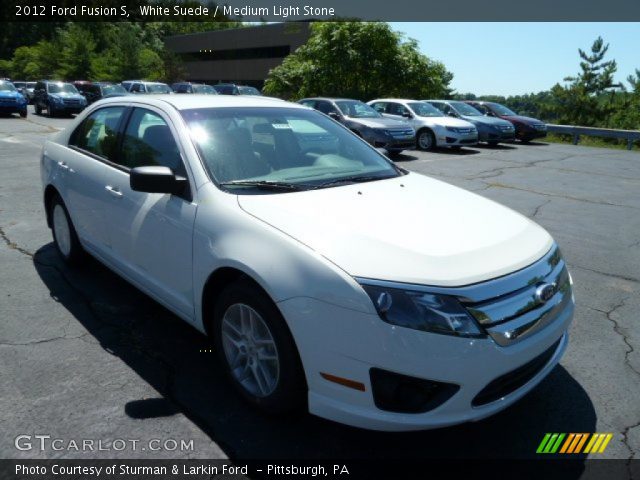 2012 Ford Fusion S in White Suede