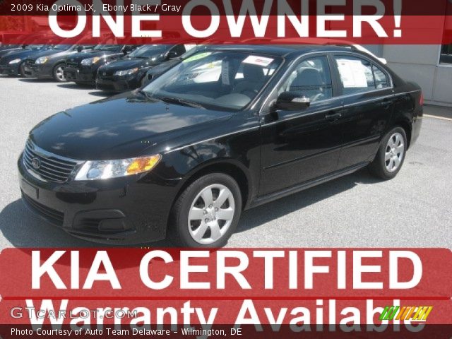 2009 Kia Optima LX in Ebony Black