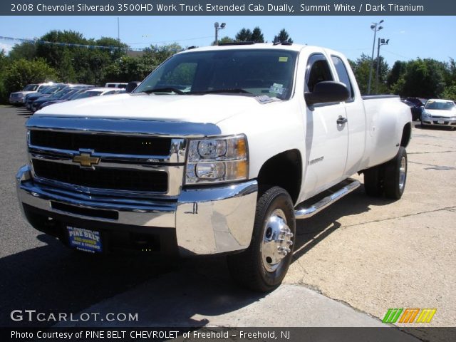 2008 Chevrolet Silverado 3500HD Work Truck Extended Cab Dually in Summit White