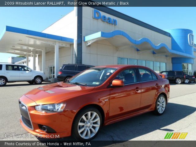 2009 Mitsubishi Lancer RALLIART in Rotor Glow Orange Metallic