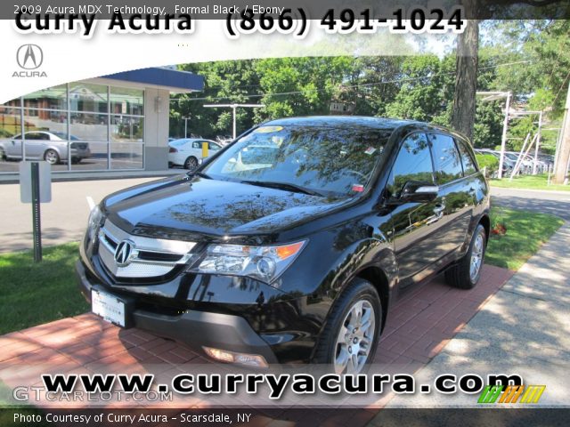 2009 Acura MDX Technology in Formal Black