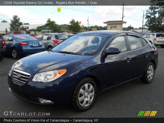 2008 Hyundai Elantra GLS Sedan in Regatta Blue Metallic