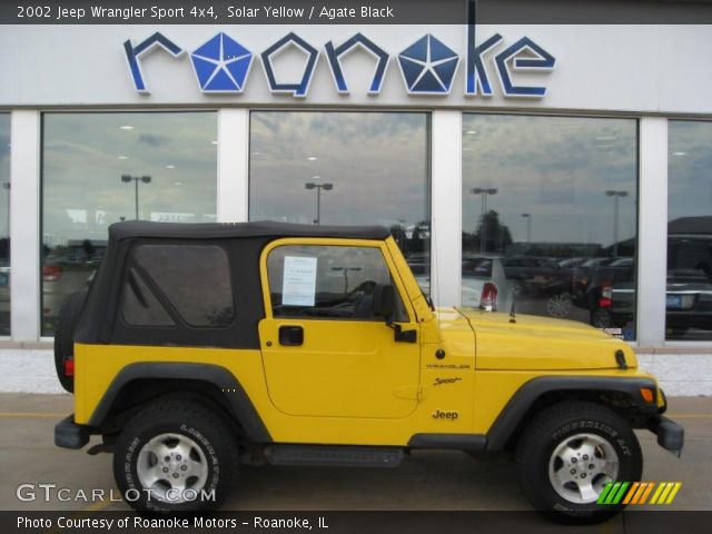 2002 Jeep Wrangler Sport 4x4 in Solar Yellow