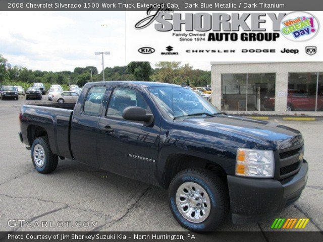 2008 Chevrolet Silverado 1500 Work Truck Extended Cab in Dark Blue Metallic