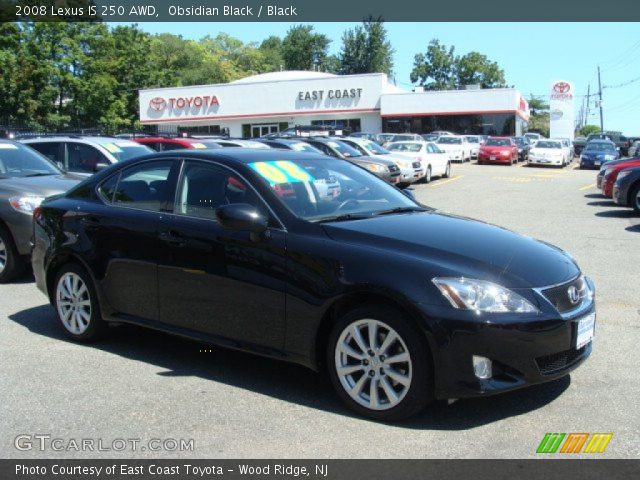 2008 Lexus IS 250 AWD in Obsidian Black
