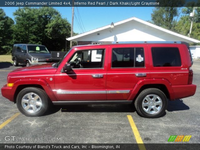 2006 Jeep Commander Limited 4x4 in Inferno Red Pearl