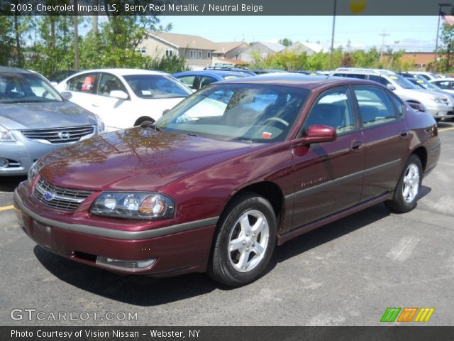 2003 Chevrolet Impala LS in Berry Red Metallic