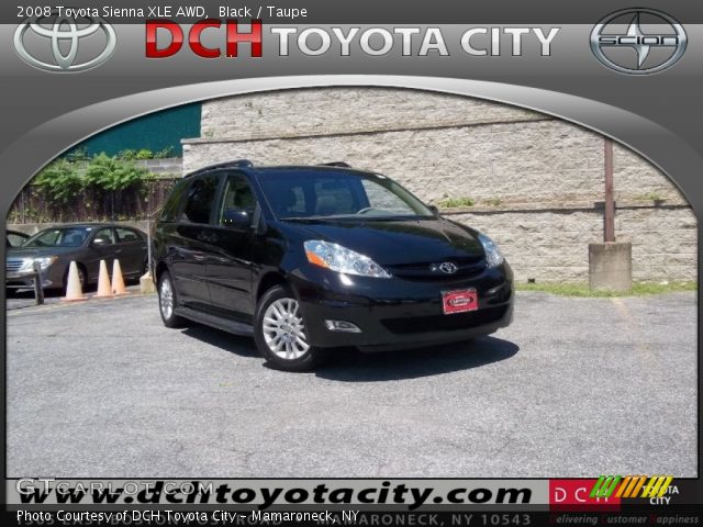 2008 Toyota Sienna XLE AWD in Black